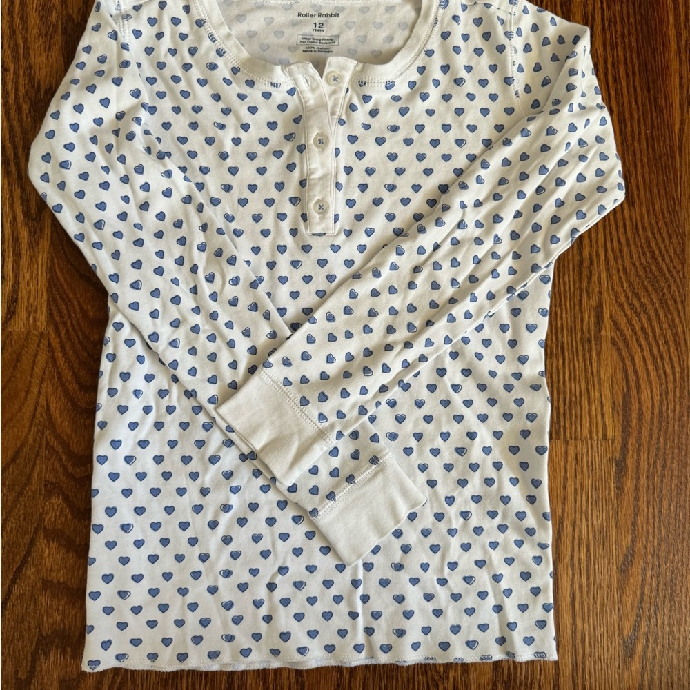Roller Rabbit Kids Blue Hearts PJs